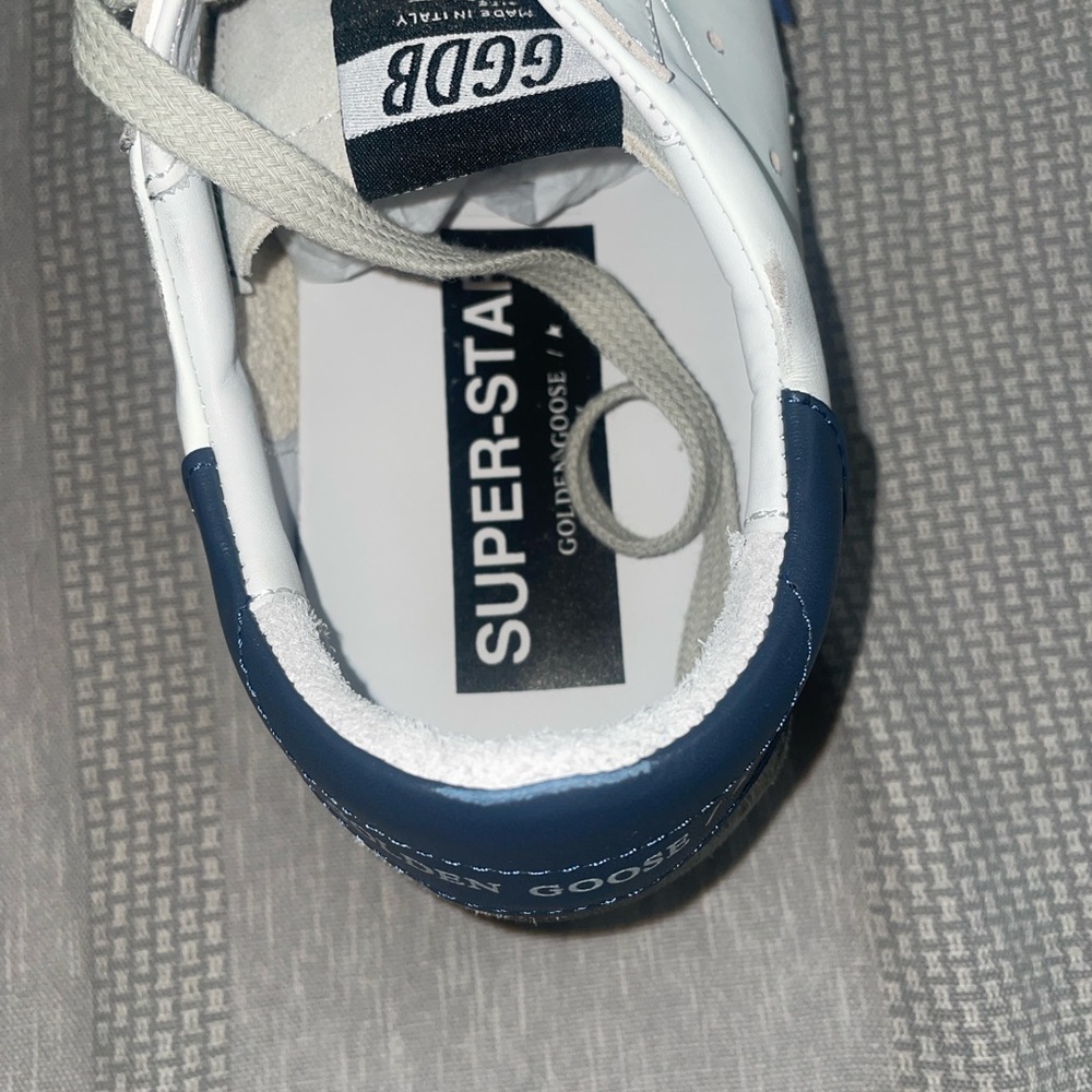Golden Goose White and Navy Sneakers Size 42 EU - Picture 5 of 11